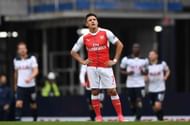 LONDON, ENGLAND - APRIL 30: Alexis Sanchez of Arsenal looks dejected after Tottenham Hotspur first goal during the Premier League match between Tottenham Hotspur and Arsenal at White Hart Lane on April 30, 2017 in London, England.  (Photo by Shaun Botterill/Getty Images)